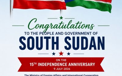 Somaliland Congratulates South Sudan on 15th Independence Anniversary