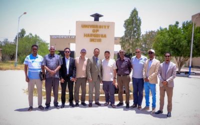 The President of the University of Hargeisa welcomed a delegation of researchers from Israeli